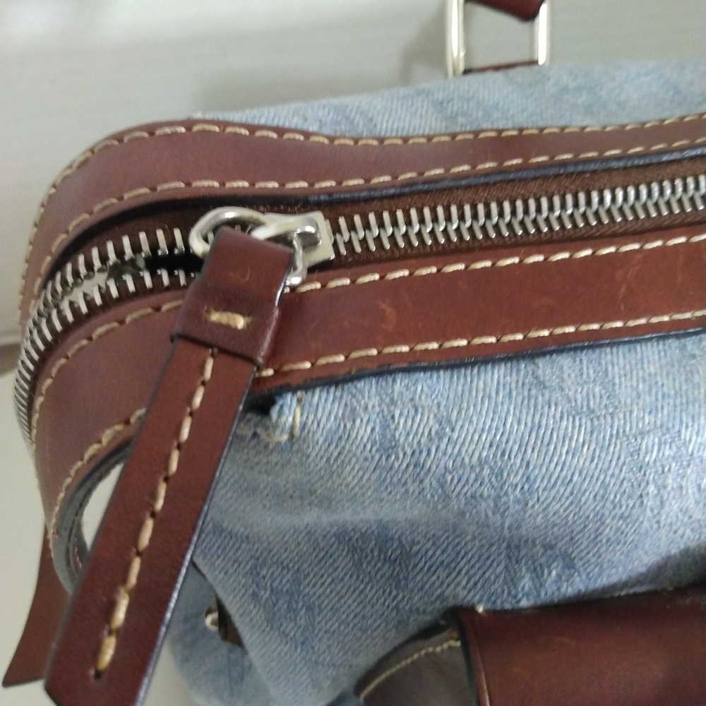 Dooney & Bourke Leather Vintage Satchel Purse - Picture 5 of 14